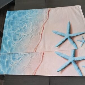 Beach-Themed  Set Of 4 Starfish Placemats